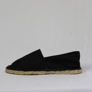NWT Black Espadrille Slip On Shoes